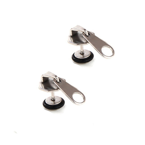 Silver Stainless/Titanium Steel Stud Earrings