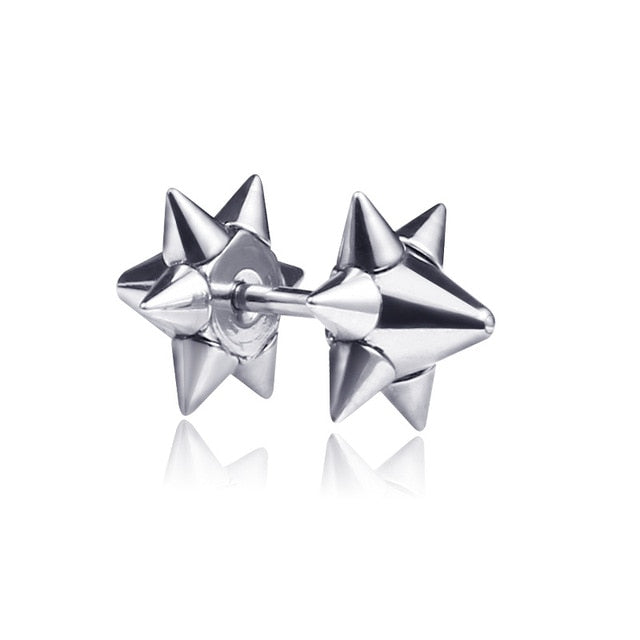 Silver Stainless/Titanium Steel Stud Earrings